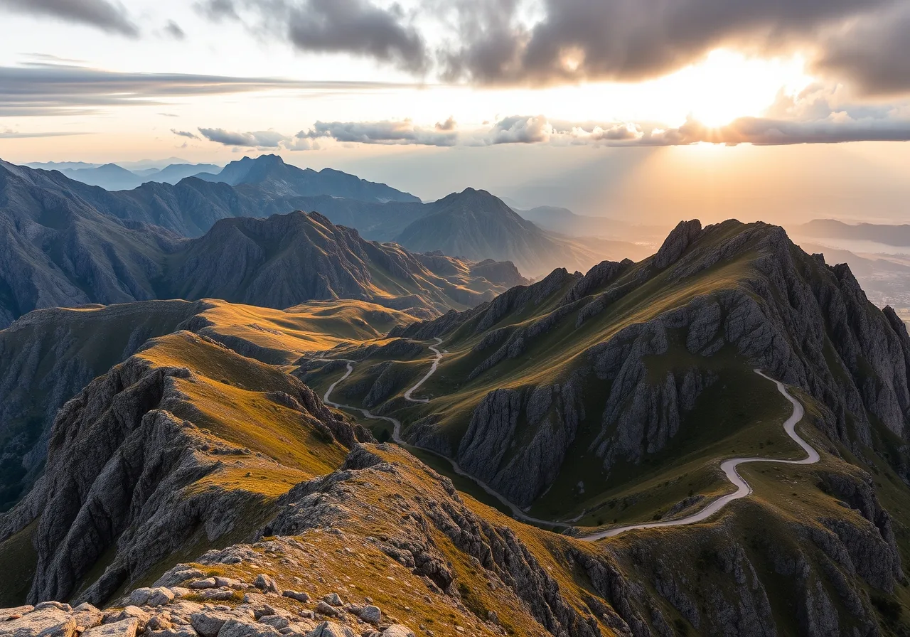 Njegošovo mauzoleum na vrcholu hory Lovćen nad Kotorem